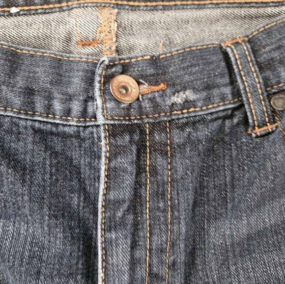 Calvin Klein Blue Denim Bootcut Jeans Men 38x32 - Picture 3 of 7